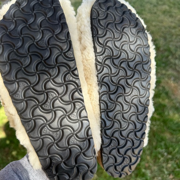 Birkenstock Boston Big Buckle Shearling - Teddy‎ Eggshell 39 EU, 8 US Women’s - Picture 7 of 12